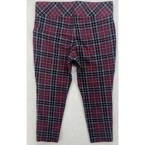 Torrid 1R 14/16 Plaid Pixie Pants Leggings Tartan Stretch Goth Punk Grunge